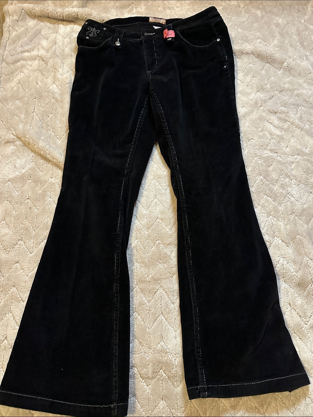 No Boundaries Black Corduroy Flare Jeans